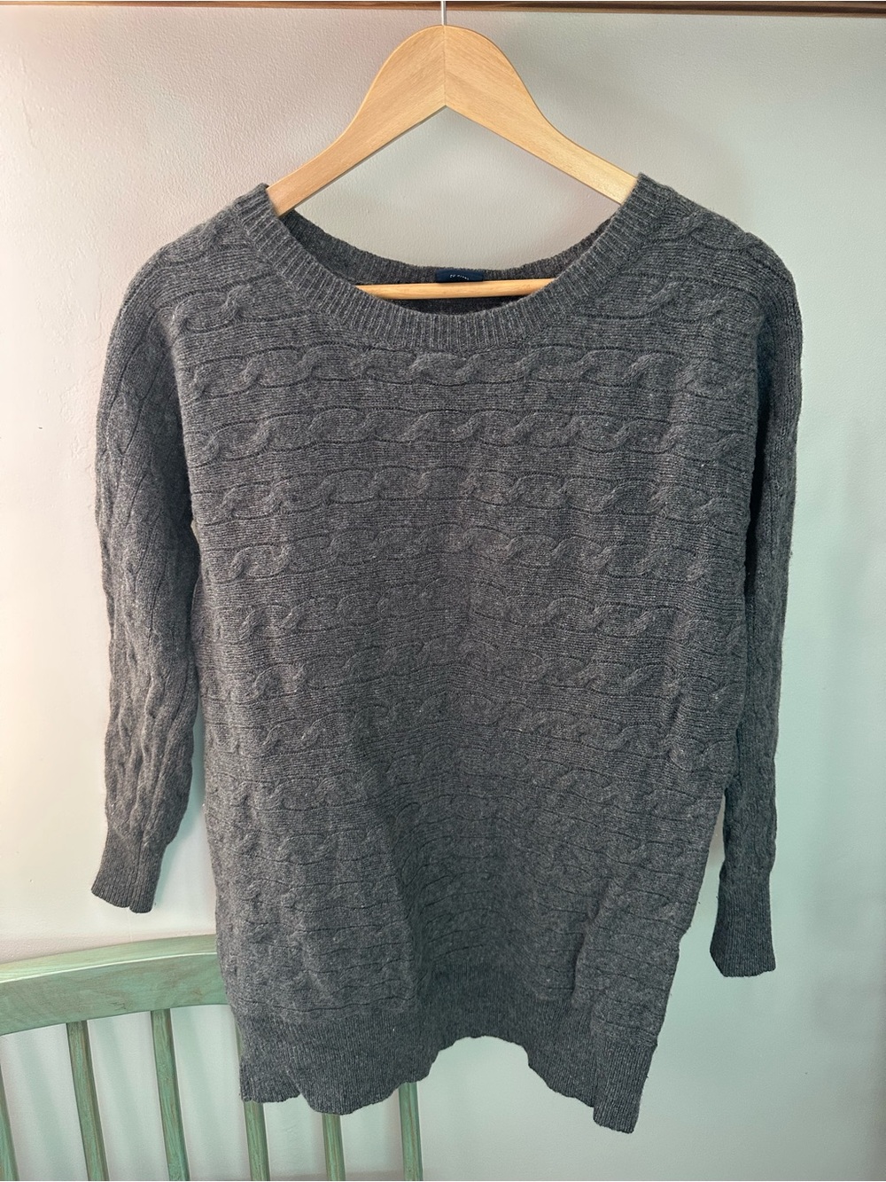 Ralph Lauren Cable-Knit Wide Crewneck Sweater